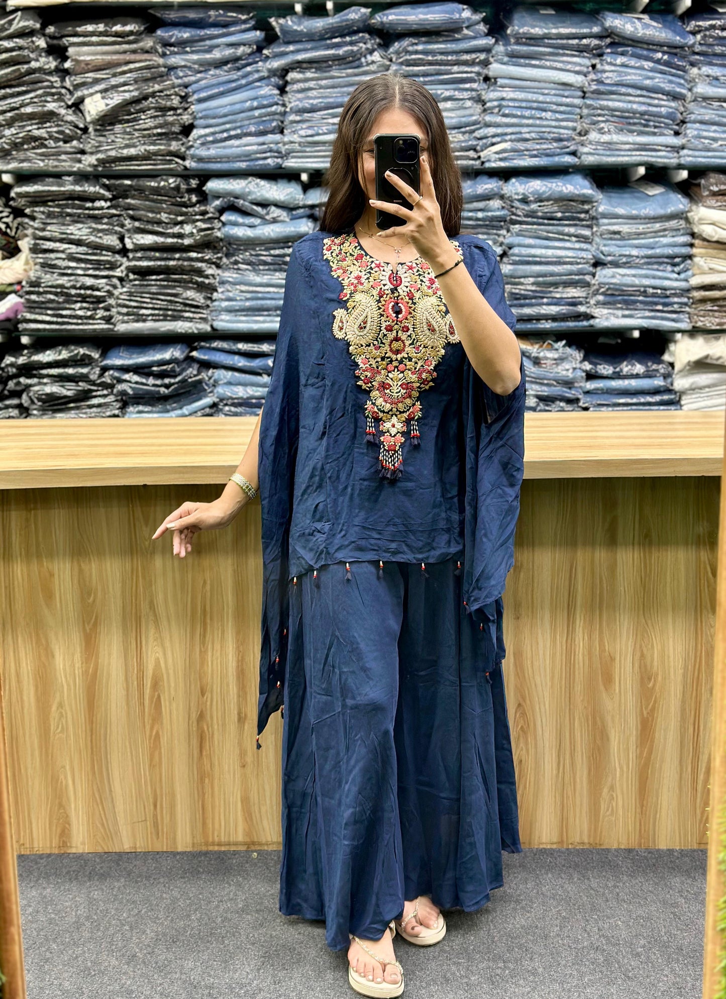 DOWN KURTA PLAZO PAIR - RV3268