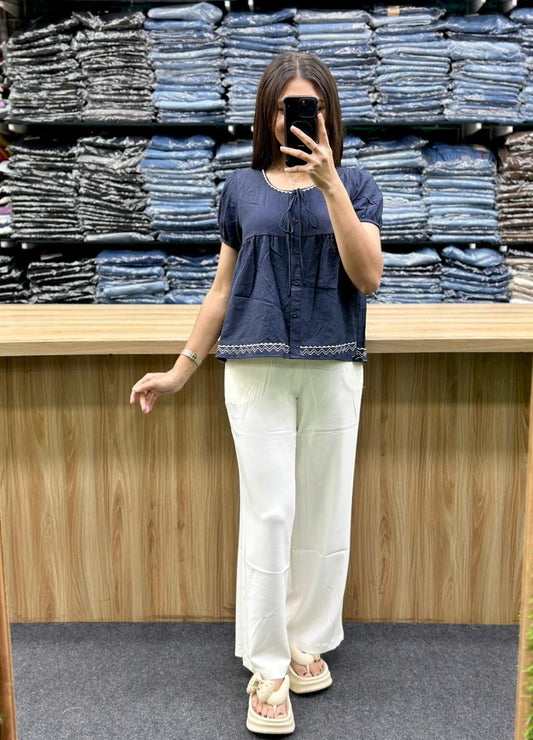 COTTON TOP-PENT PAIR