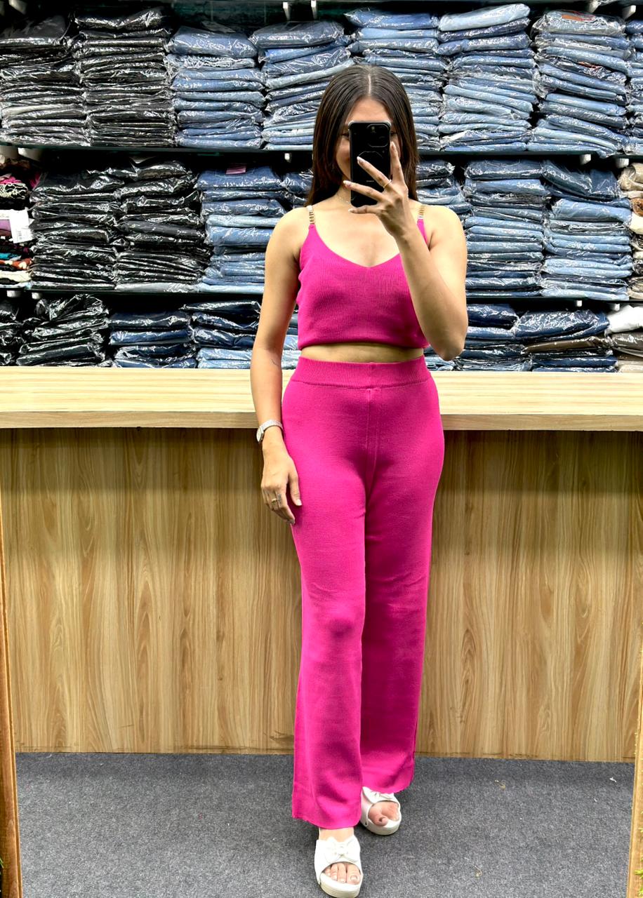 knitted three-piece co-ord set