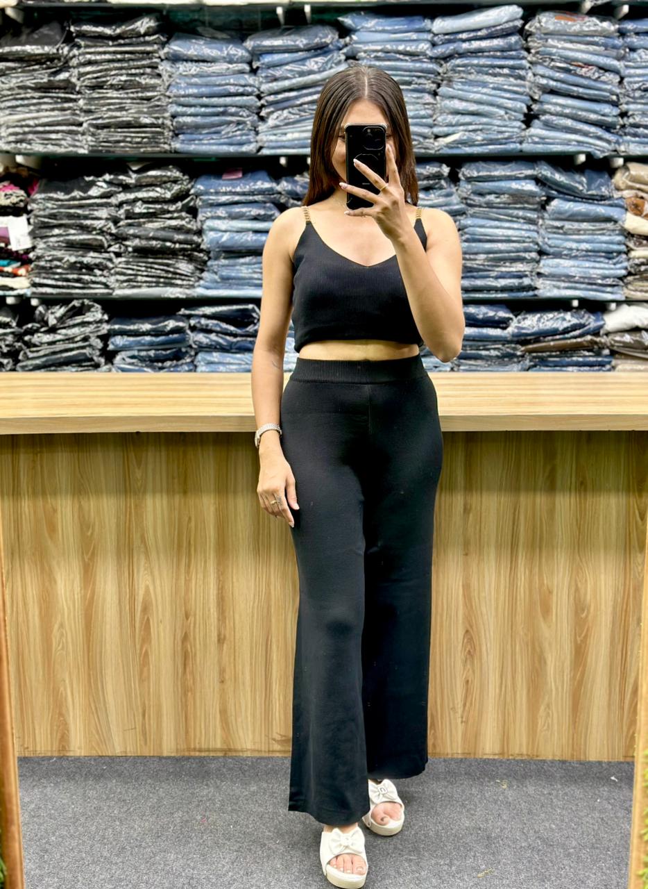 knitted three-piece co-ord set