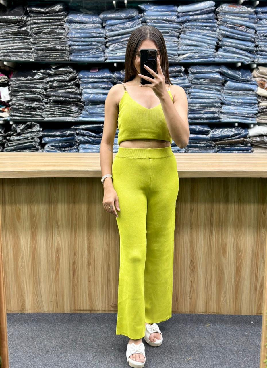 knitted three-piece co-ord set