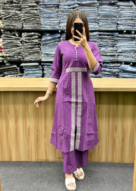 KURTI AND PLAZO PAIR