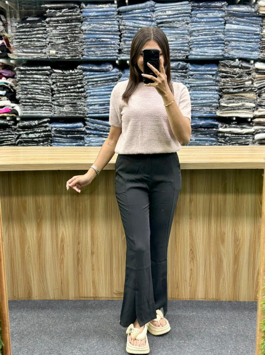 WOLLWNTSHIRT-BOOTCUT PENT