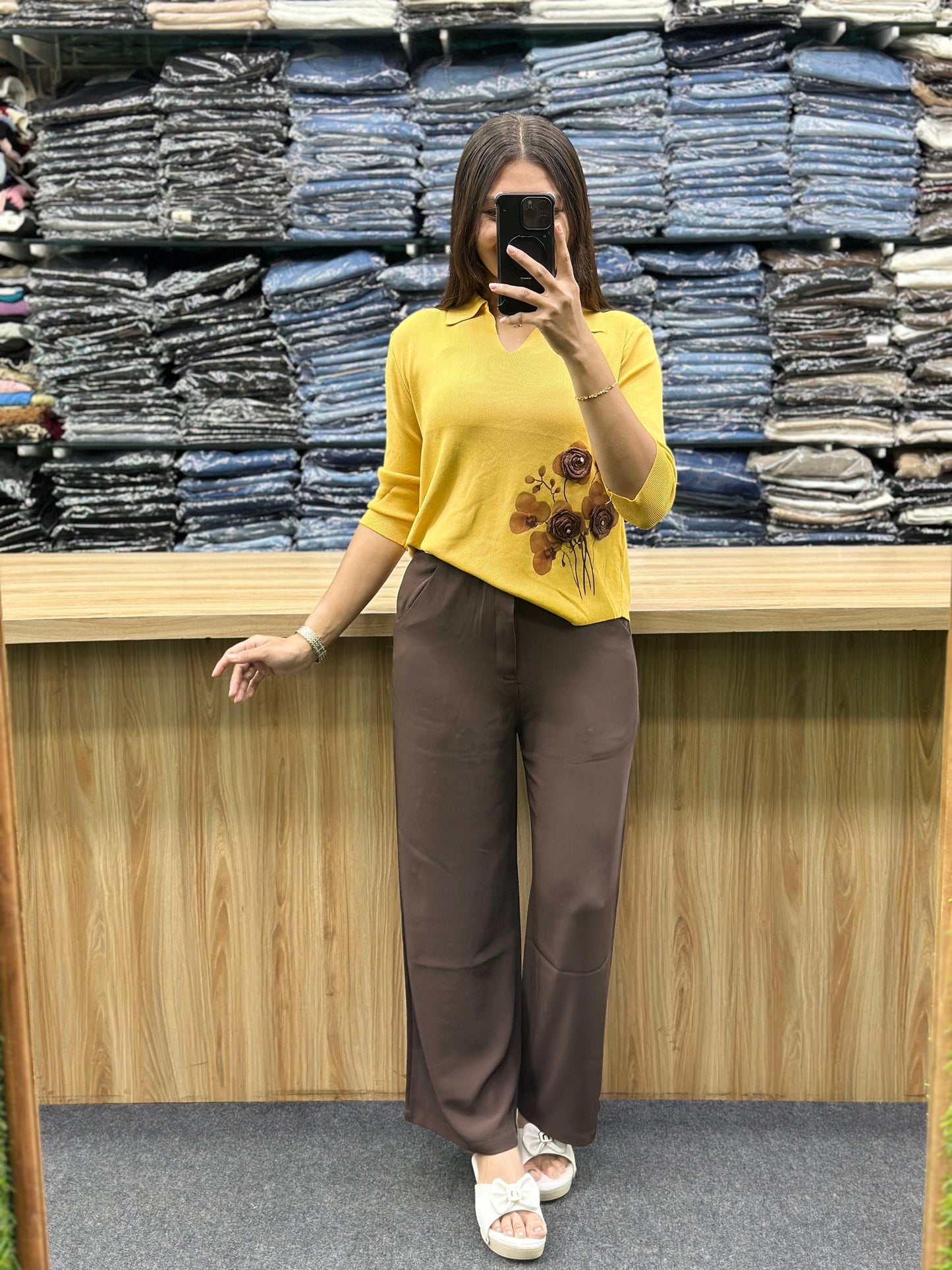 NITTING TSHIRT-KOREANPENT PAIR