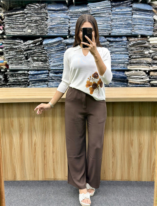 NITTING TSHIRT-KOREANPENT PAIR