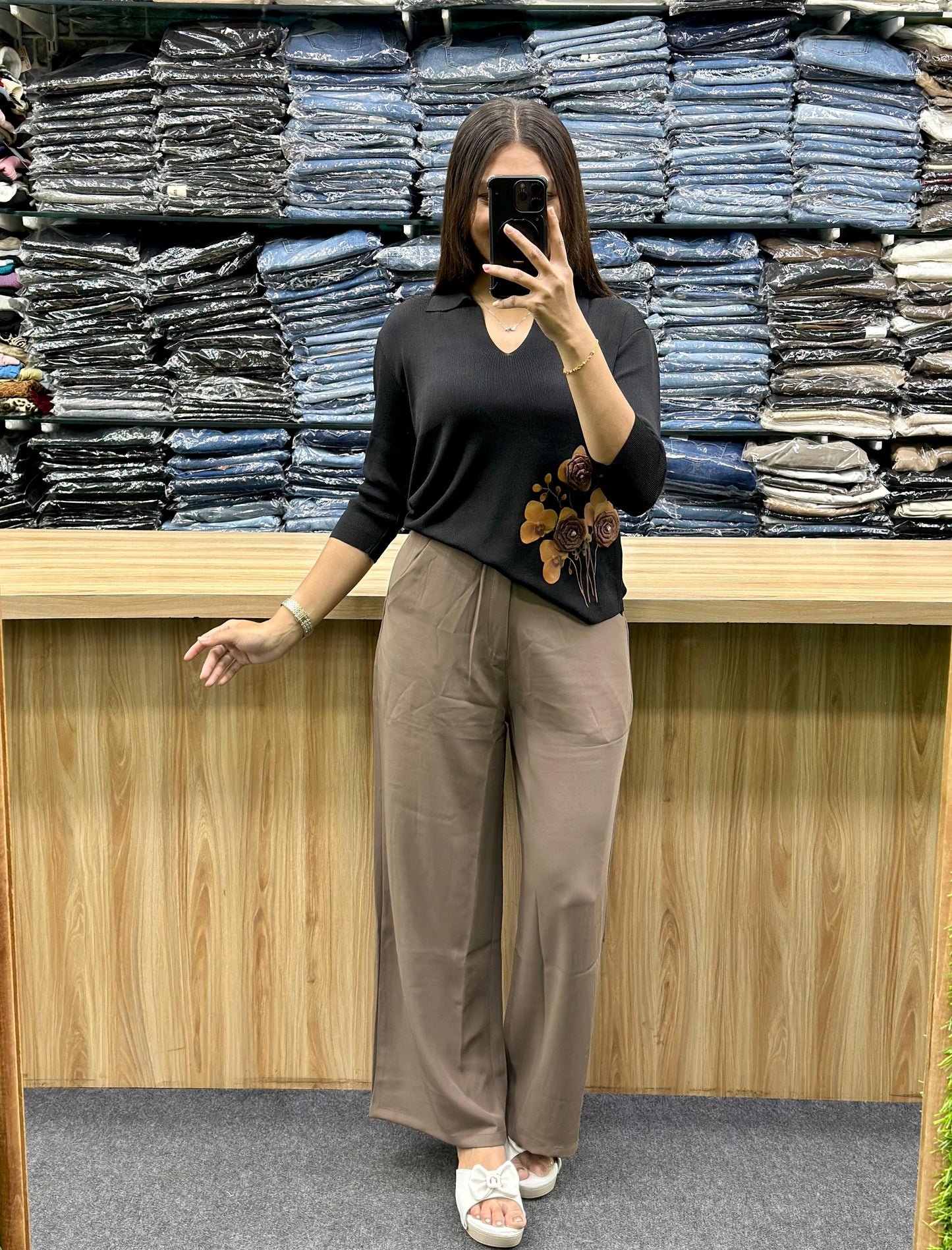 NITTING TSHIRT-KOREANPENT PAIR