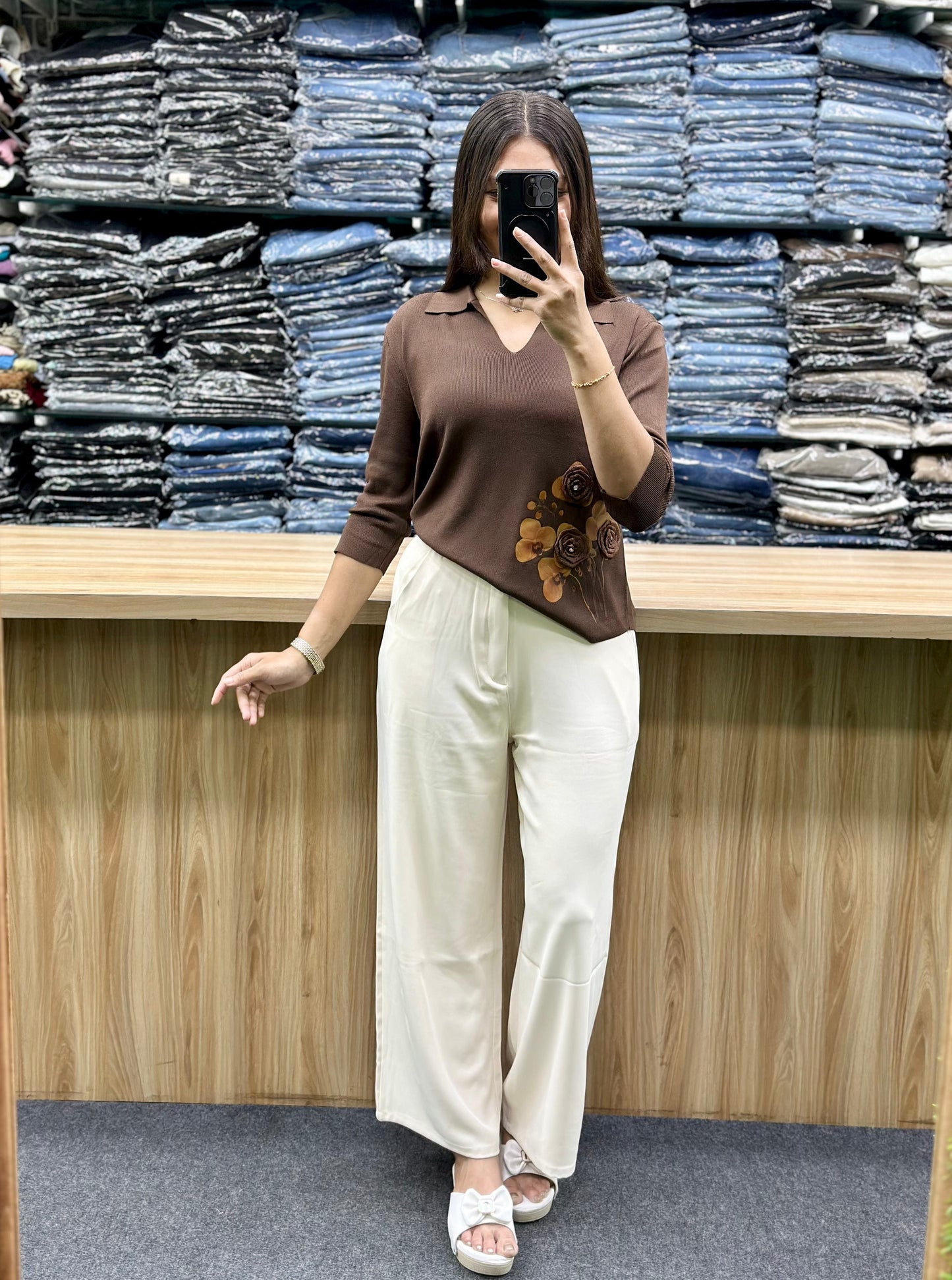NITTING TSHIRT-KOREANPENT PAIR