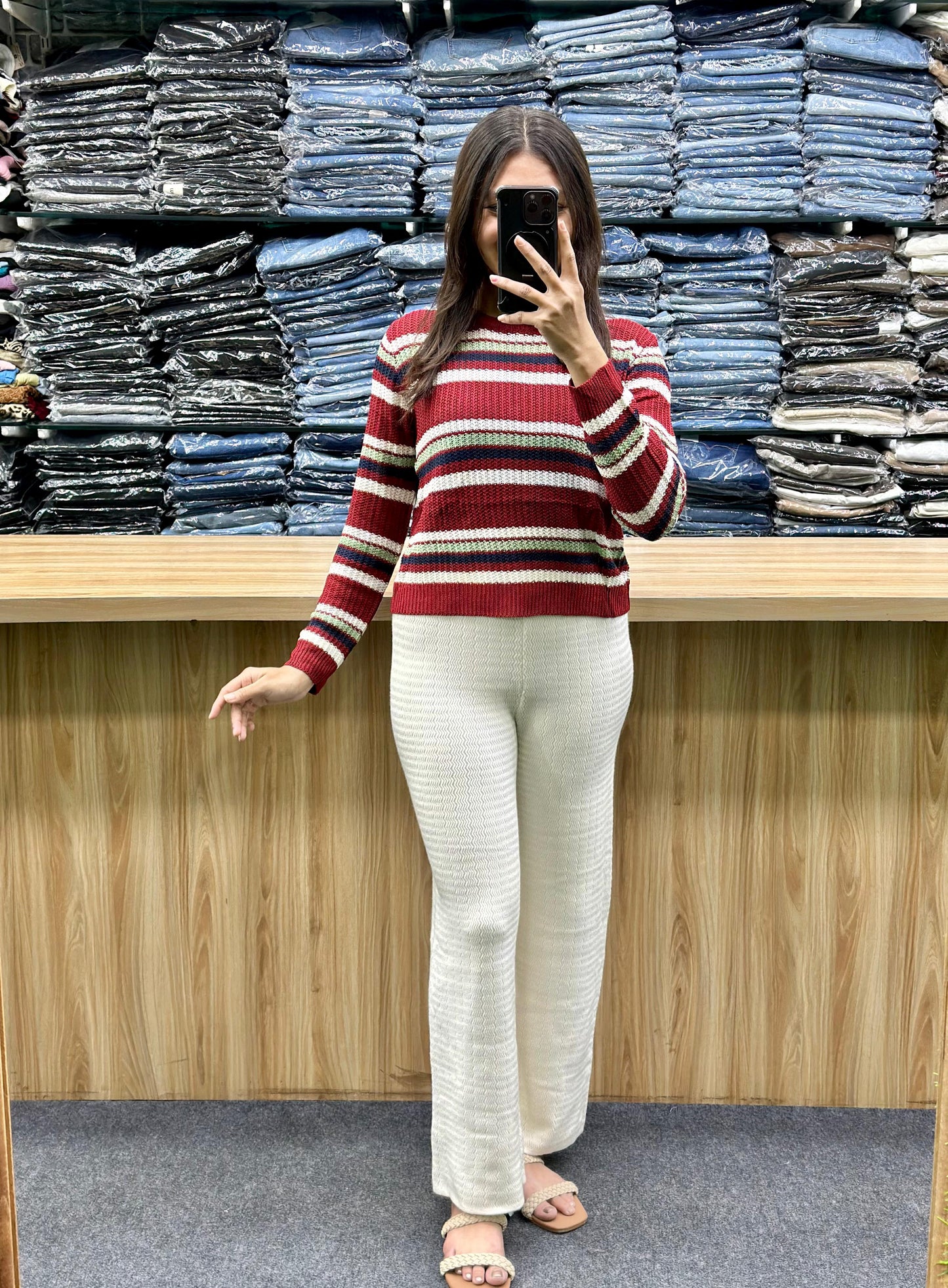 WOOL TSHIRT-WOOLEN PLAZO PAIR