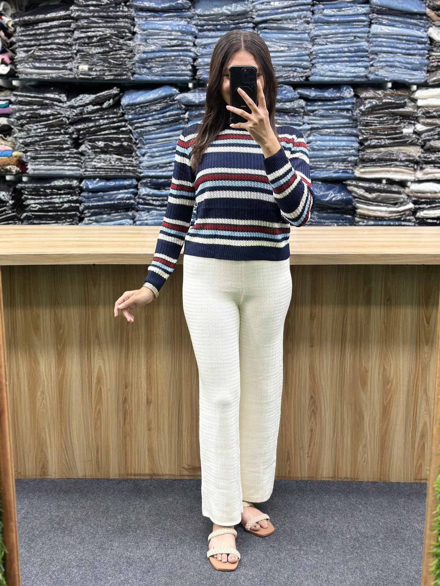 WOOL TSHIRT-WOOLEN PLAZO PAIR