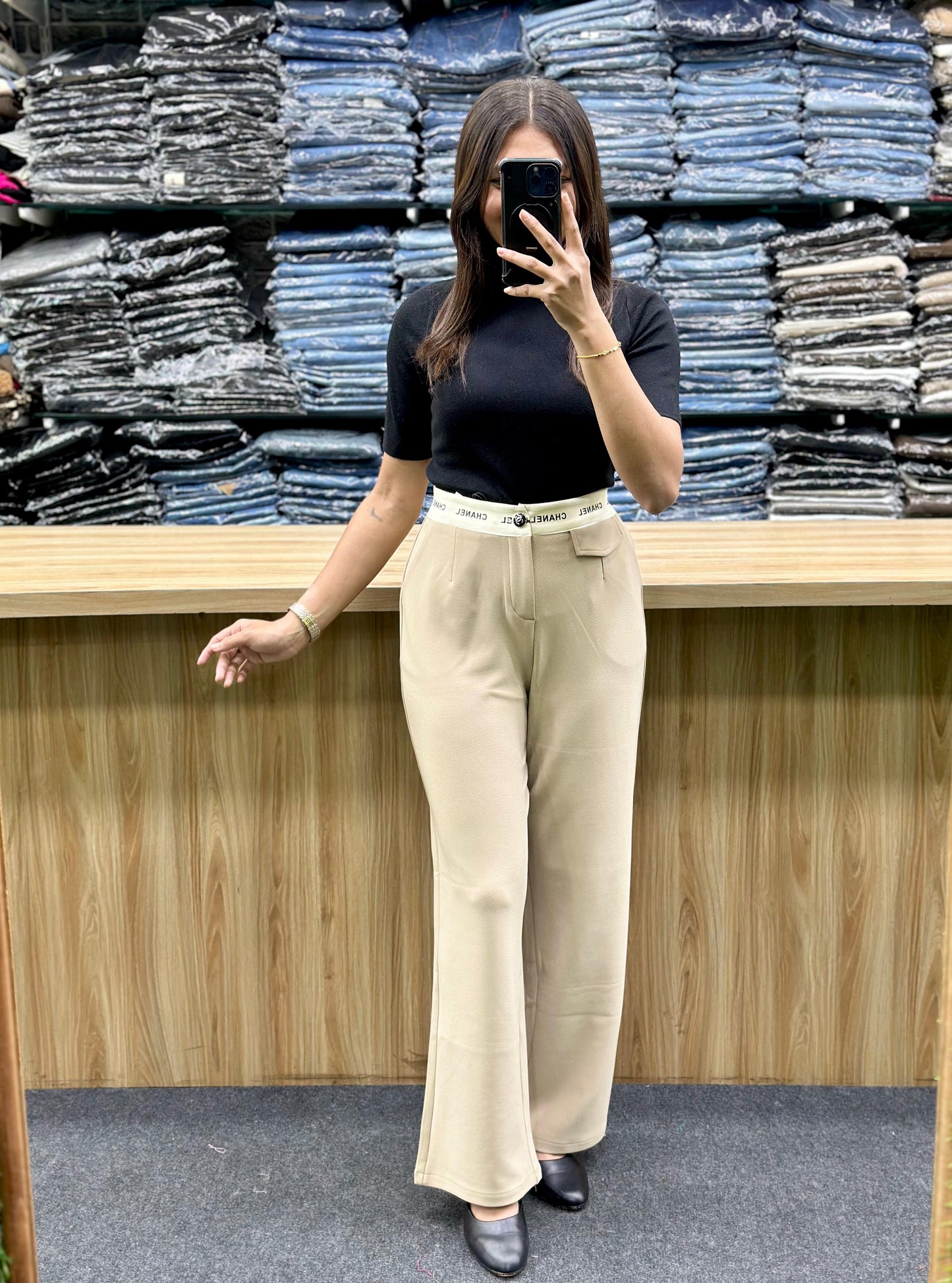 WOOLTSHIRT-KOREAN BOTTOM PAIR
