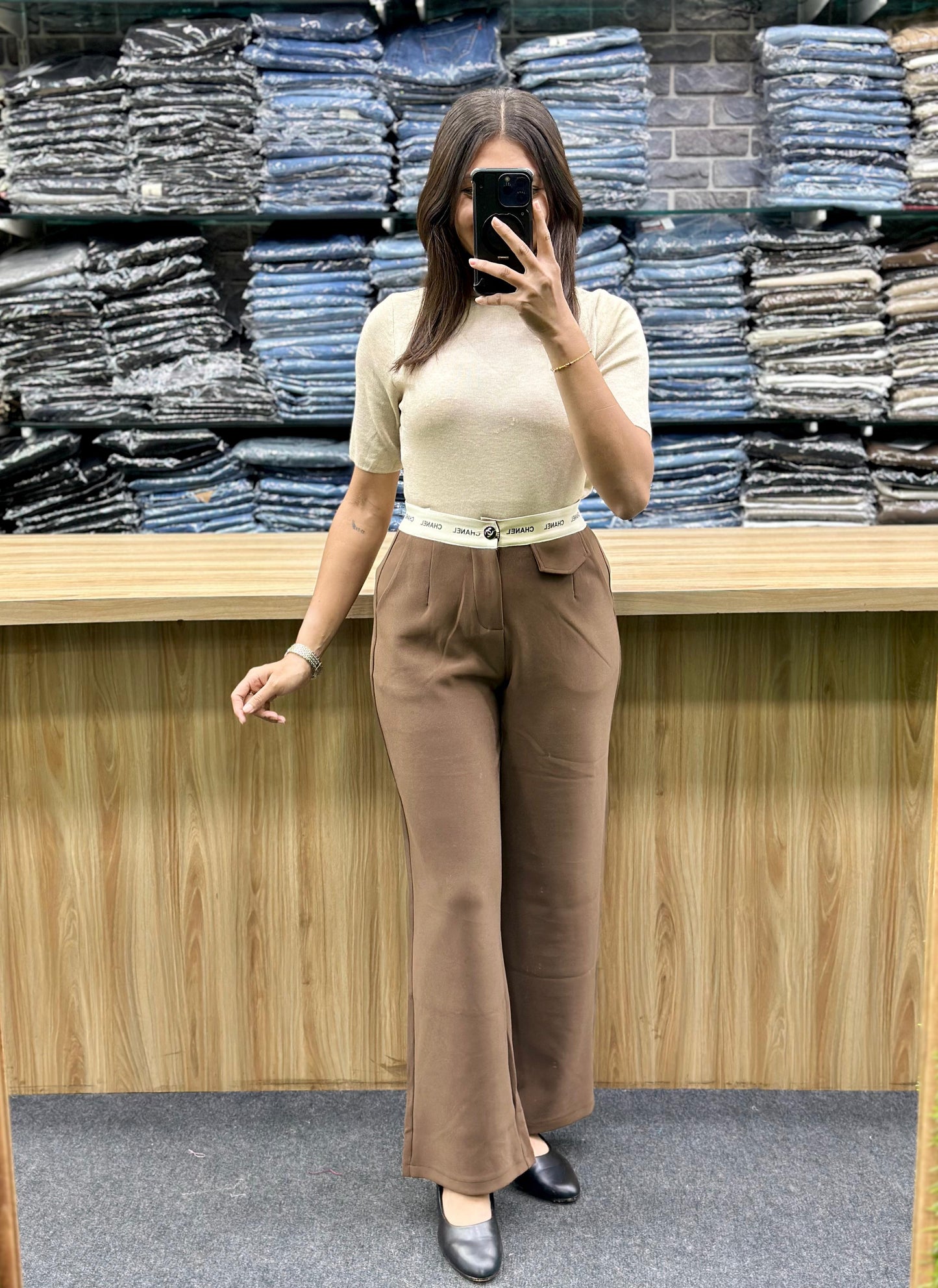WOOLTSHIRT-KOREAN BOTTOM PAIR