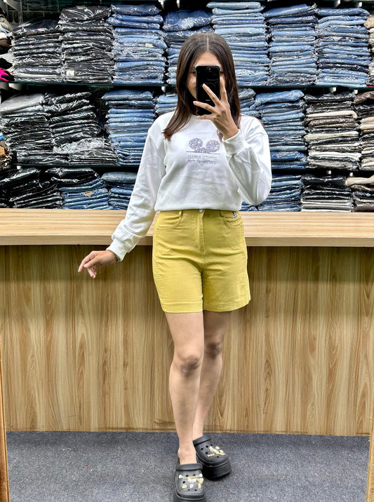 SWEETSHIRT-LINAN SHORTS