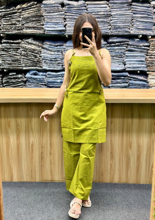IMPORTED KURTA-PLAZZO PAIR - EV200