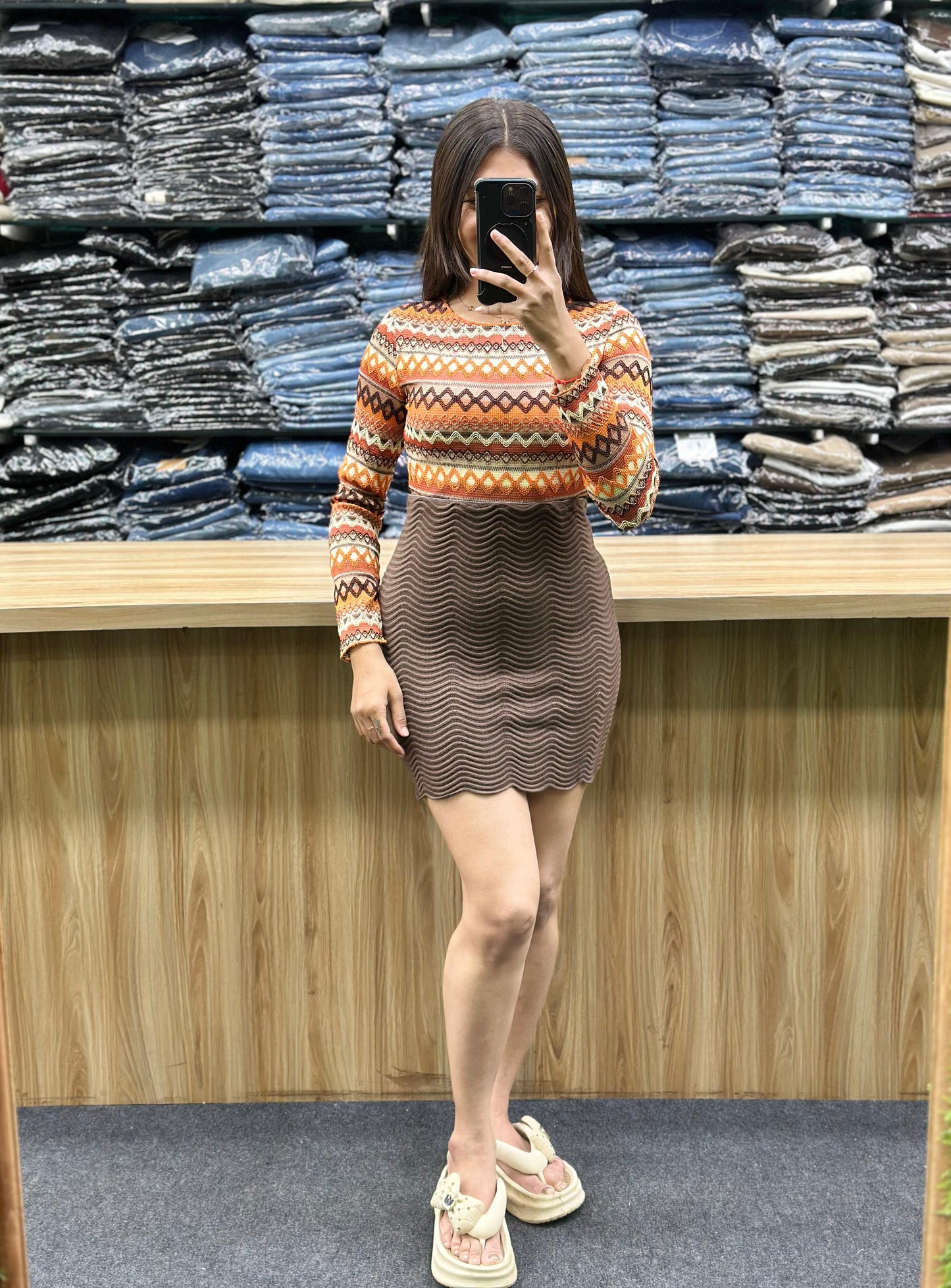 KNITTED TOP-SKIRT PAIR