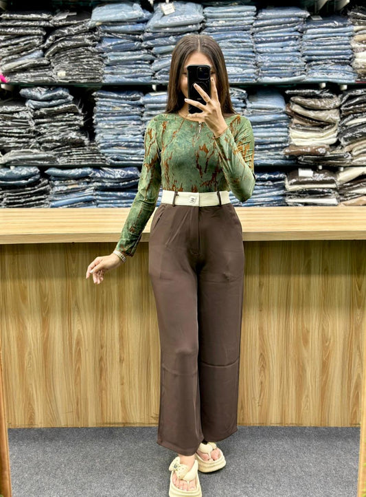 BODYCON TOP-KOREAN BOTTAM PAIR