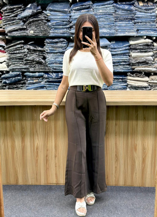 NITTING TSHIRT-PLAZO PAIR