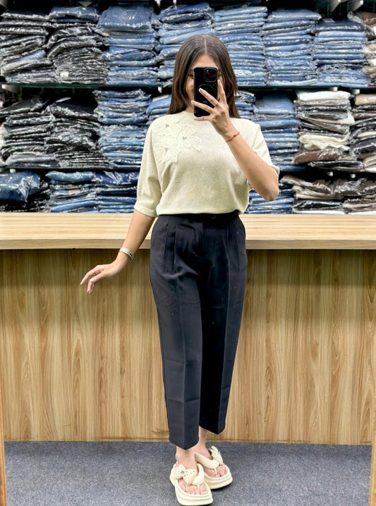 NITTING TSHIRT-FORMAL BOTTOM