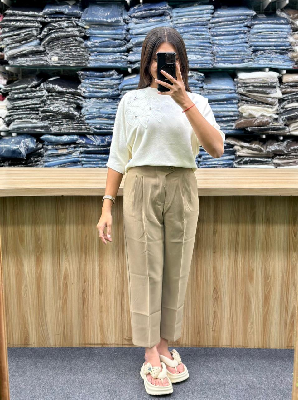 NITTING TSHIRT-FORMAL BOTTOM