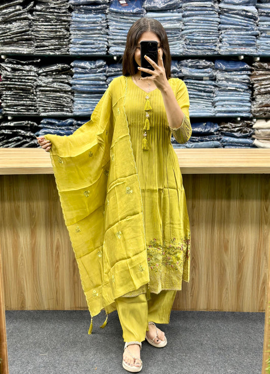 EMROIDERED KURTA-DUPATTA SET-JC136