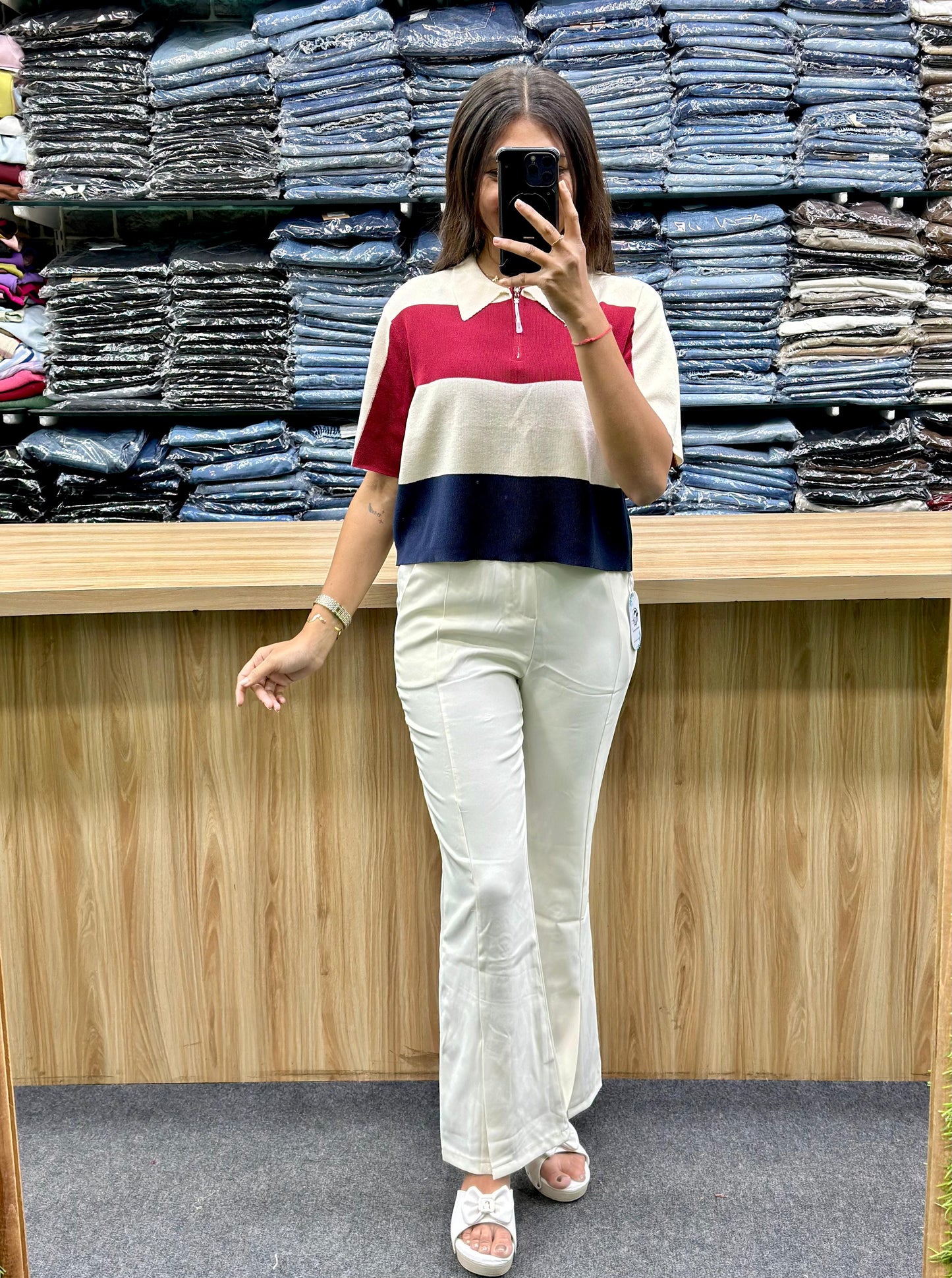NITTING TOP-FISHCUT BOTTOM PAIR