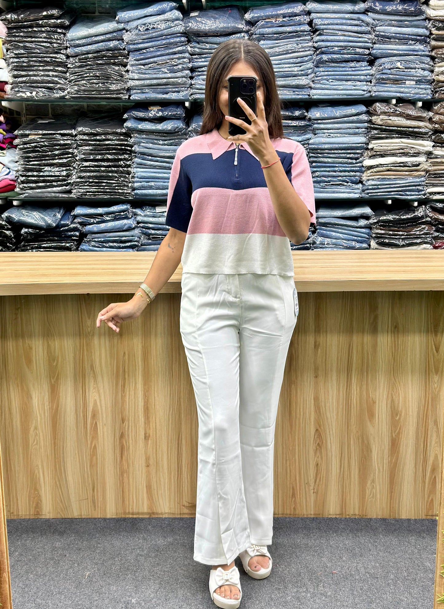 NITTING TSHIRT-FISHCUT BOTTOM