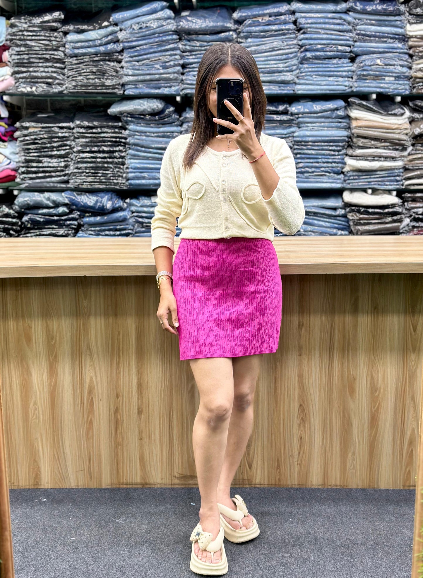 KNITED TOP-SKIRT PAIR