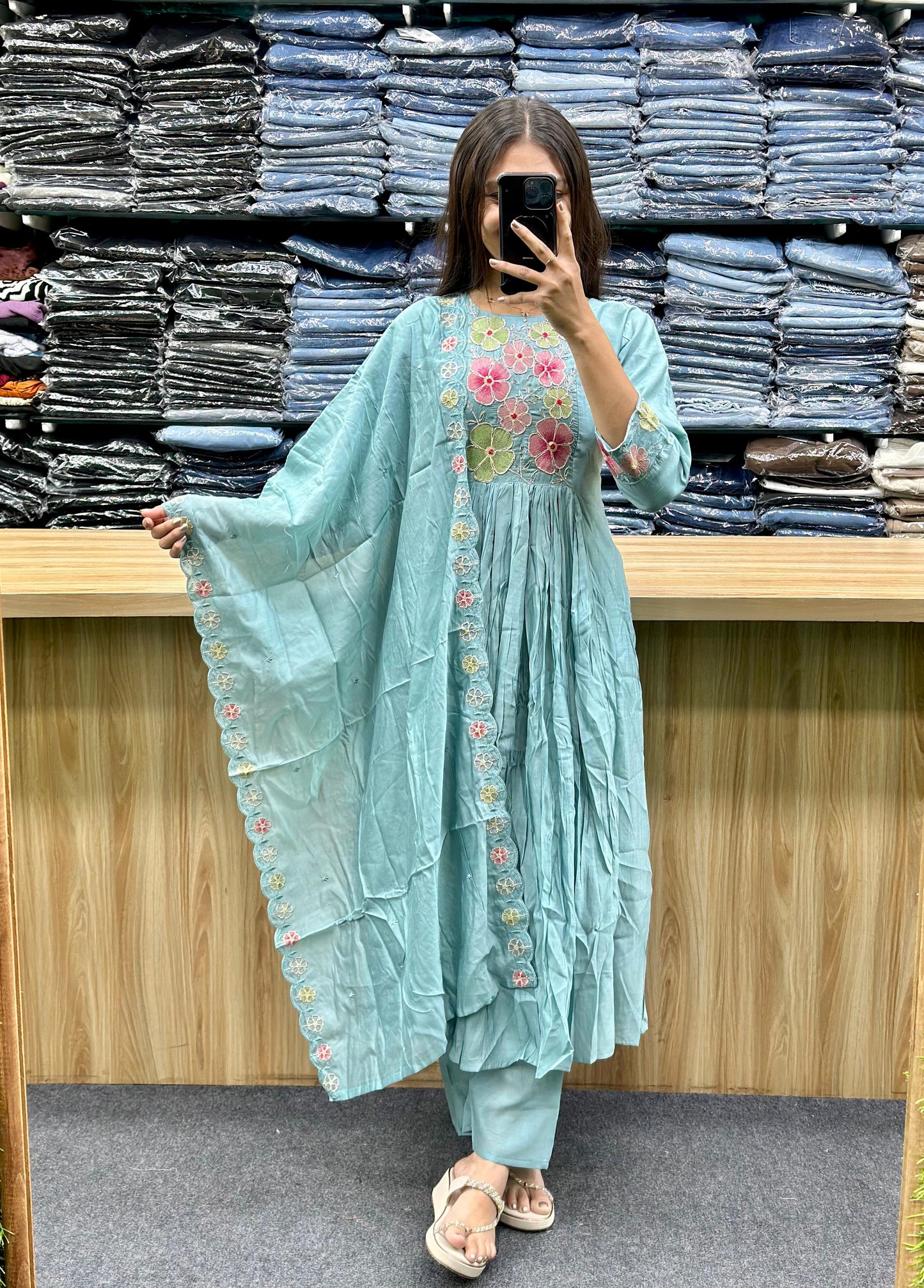 FLORAL KURTA-DUPATTA SET - AM01