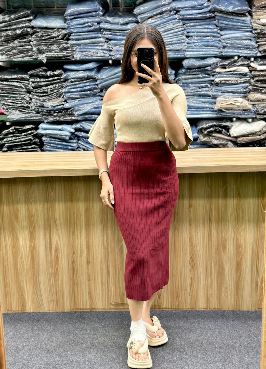 WOOLAN SKIRT-SH