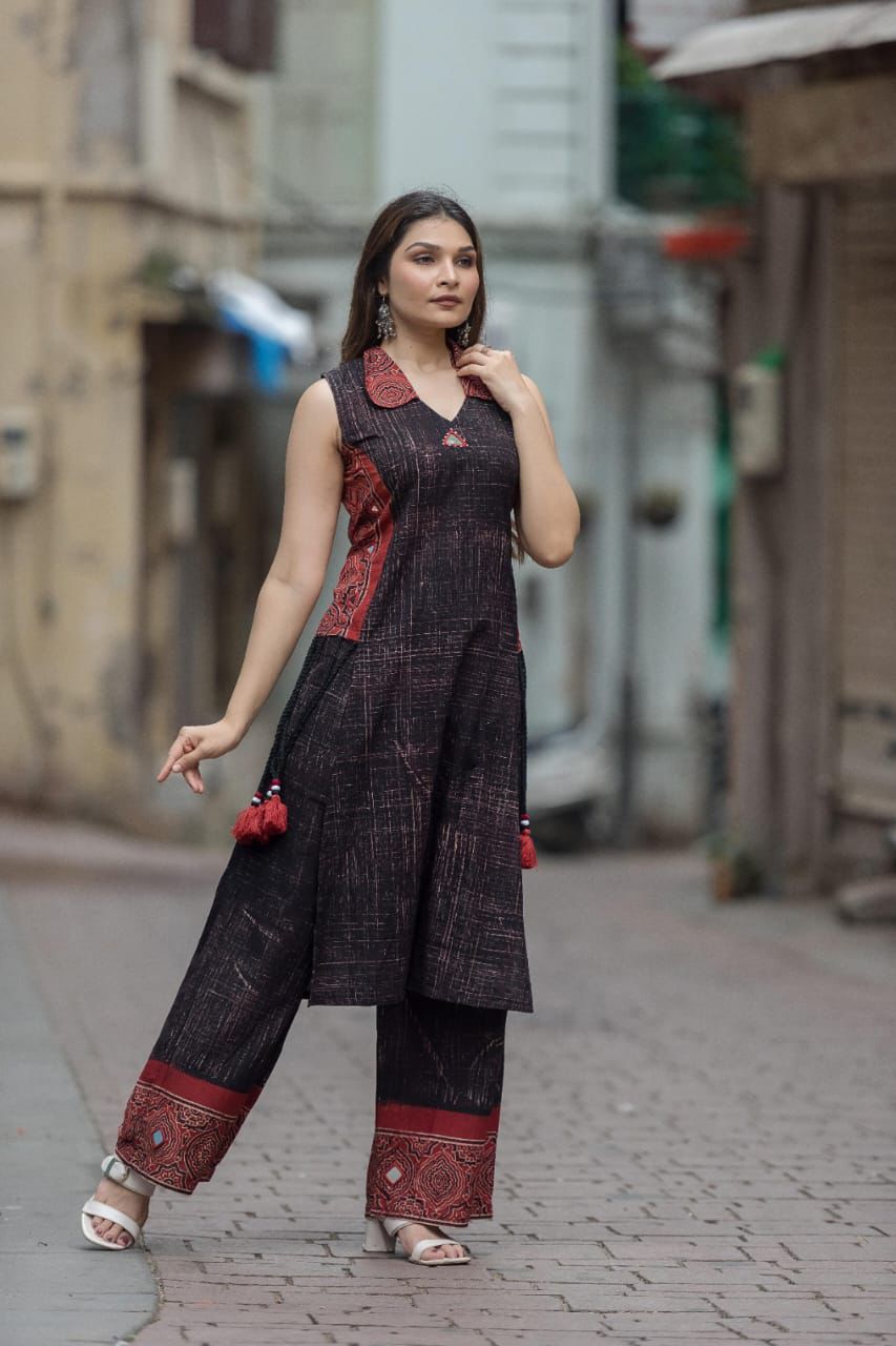 KURTI PLAZO SET-BD1225