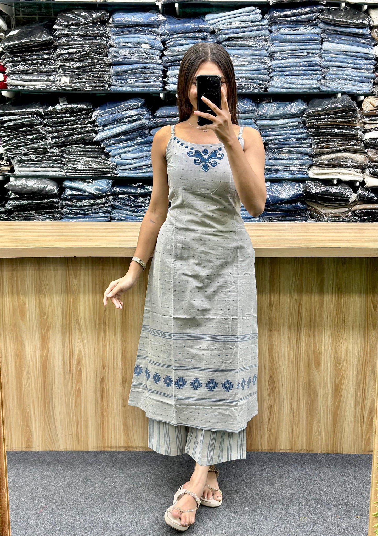 SPAGHETTI KURTI PLAZA PAIR-BD1264
