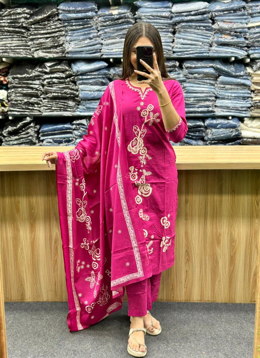 KURTI PENT DUPATTA PAIR-HT232
