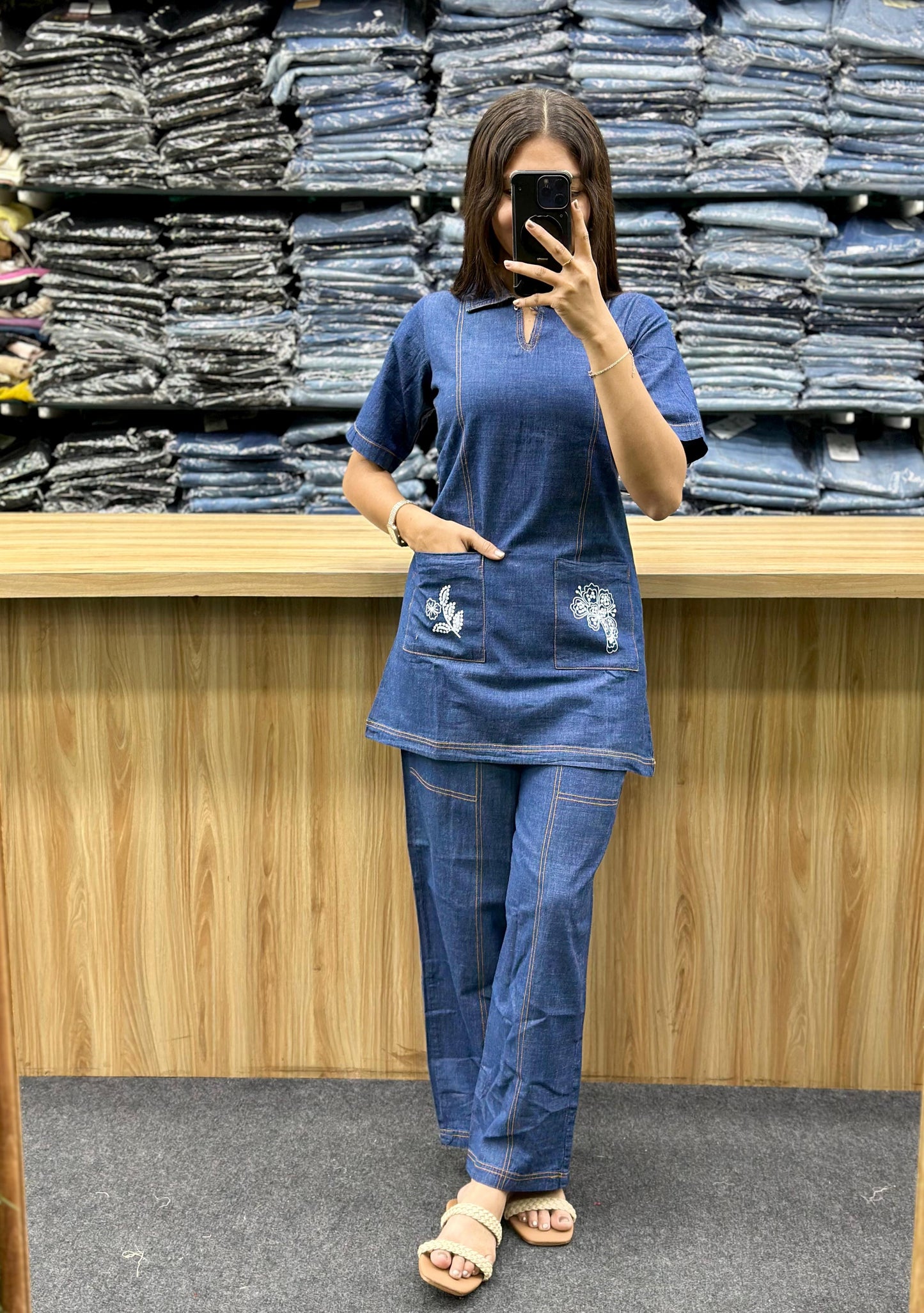 DENIM CO-ORD SET-KK305