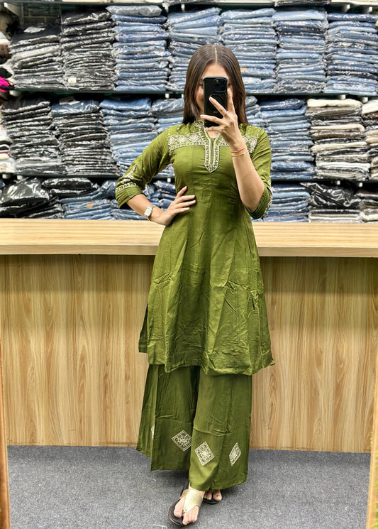 SHORT KURTI PLAZA DUPATTA PAIR-KM185B