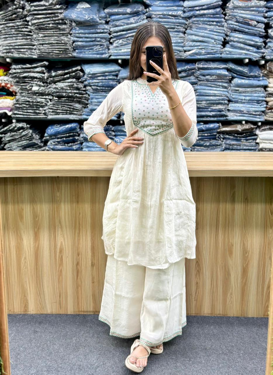 SHORT KURTI PLAZA PAIR-KM242