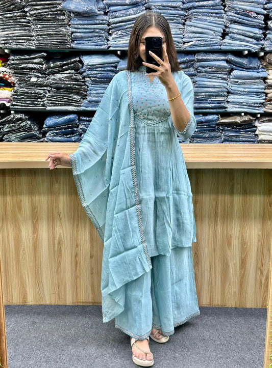 SHORT KURTI PLAZA PAIR-KM242