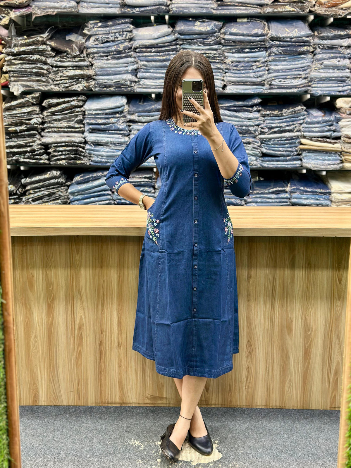 DENIM KURTI ONLY-KT1014A