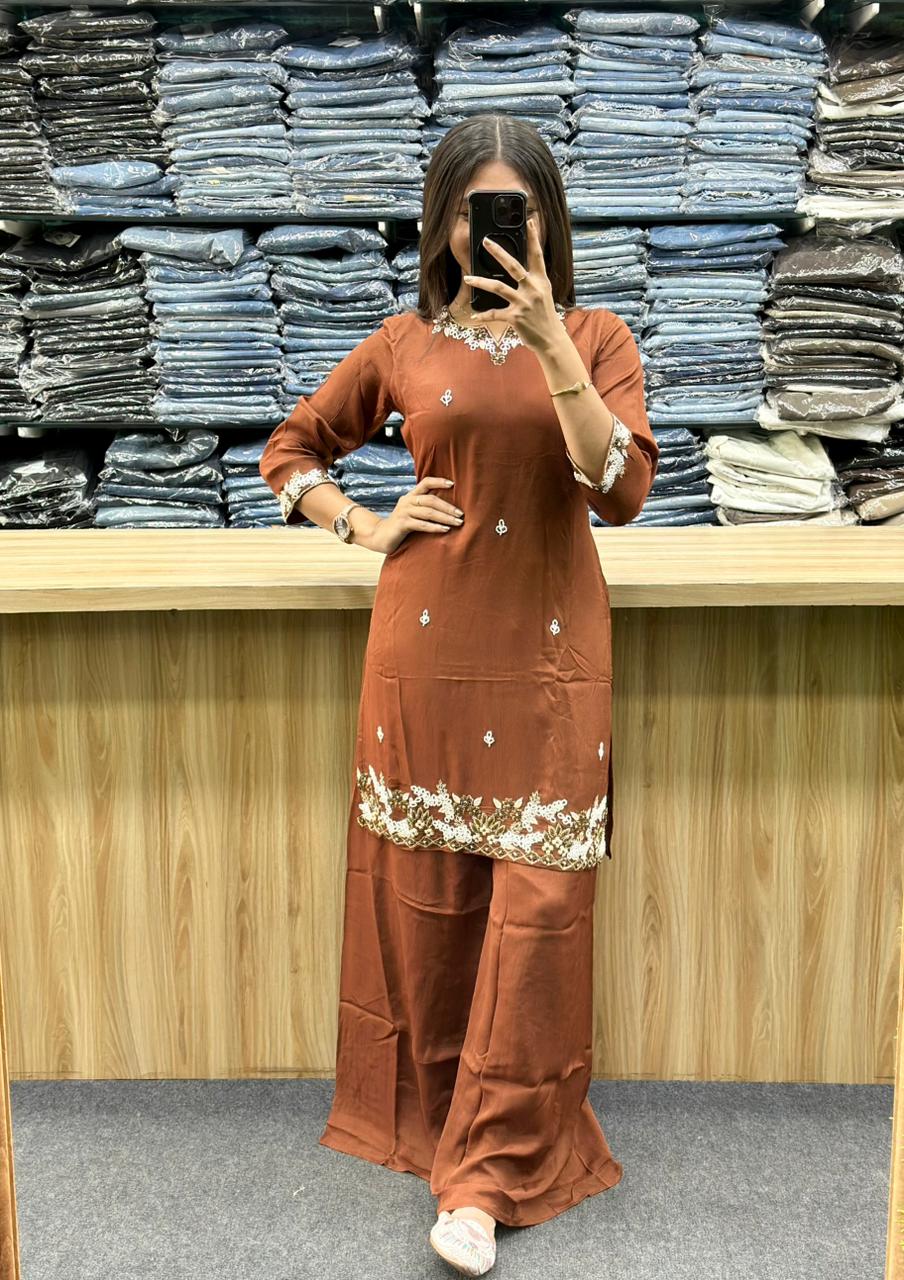 TRADITIONAL KURTI PAIR-LC154