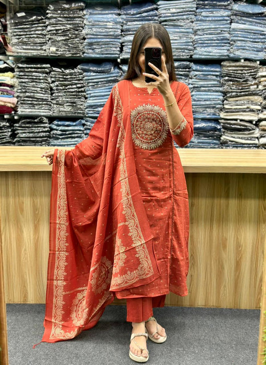 COTTON DUPATTA PAIR-PF20550
