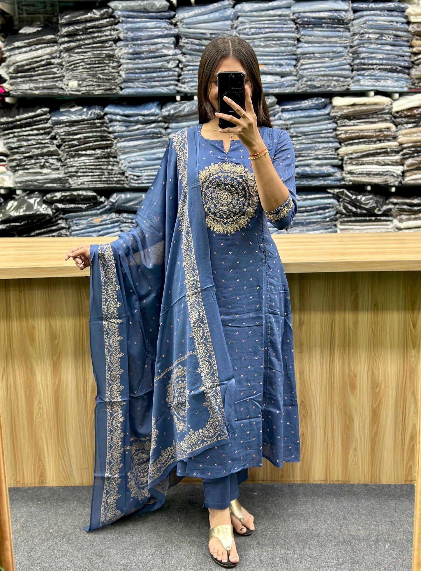COTTON DUPATTA PAIR-PF20550