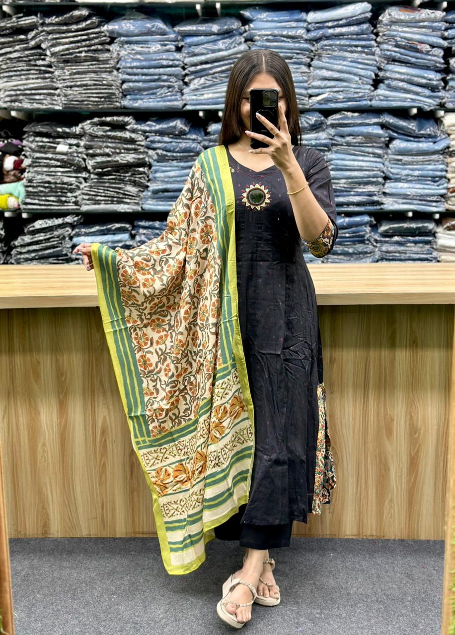 KURTI PLAZA DUPATTA PAIR-RV2992-RV3416