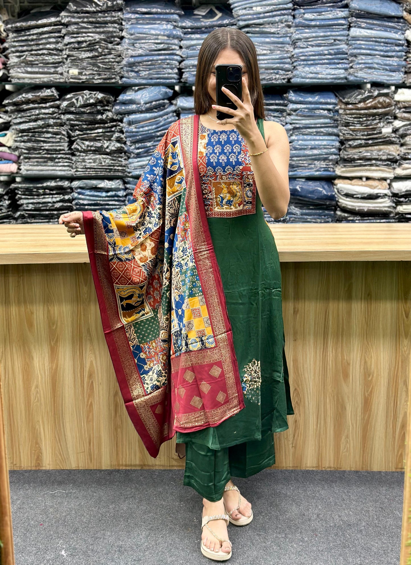 SLEEVELESS DUPATTA PAIR-RV3572