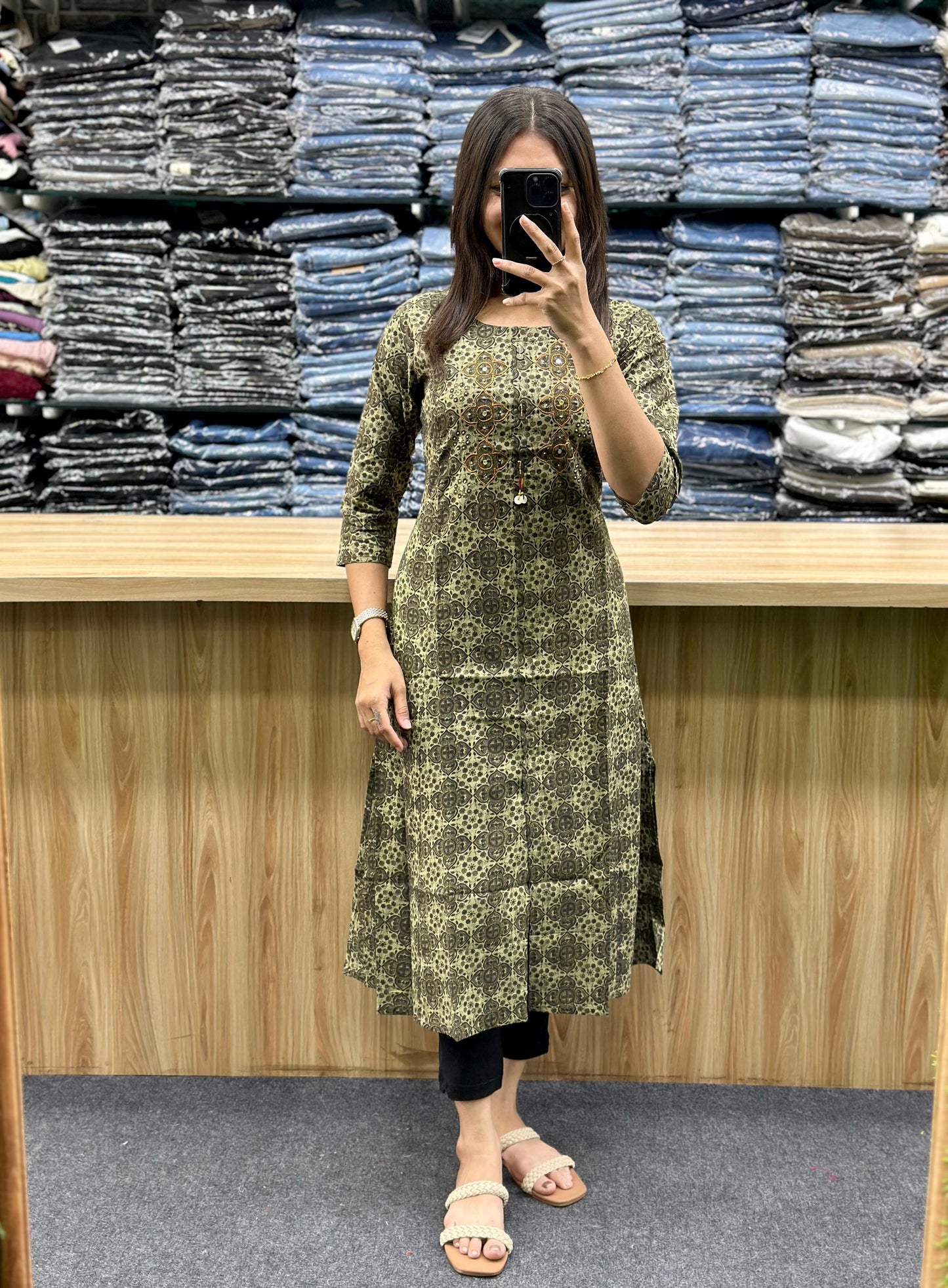 SINGLE COTTON KURTI-SM71-SM22