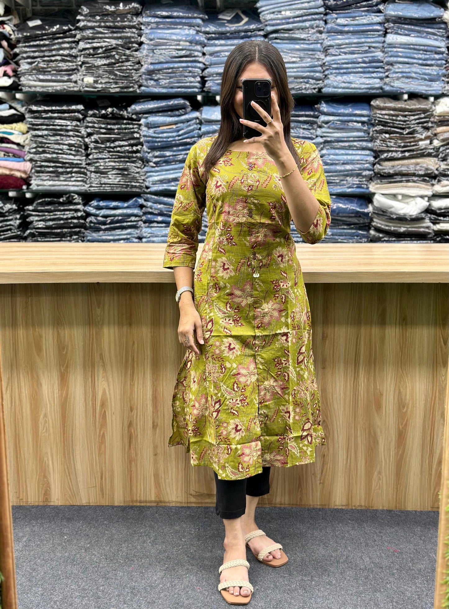 SINGLE COTTON KURTI-SM71