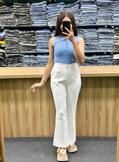 POLO CROP - TOP AND PENT PAIR