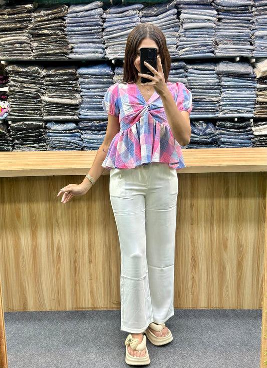 POPLUM TOP AND PENT PAIR