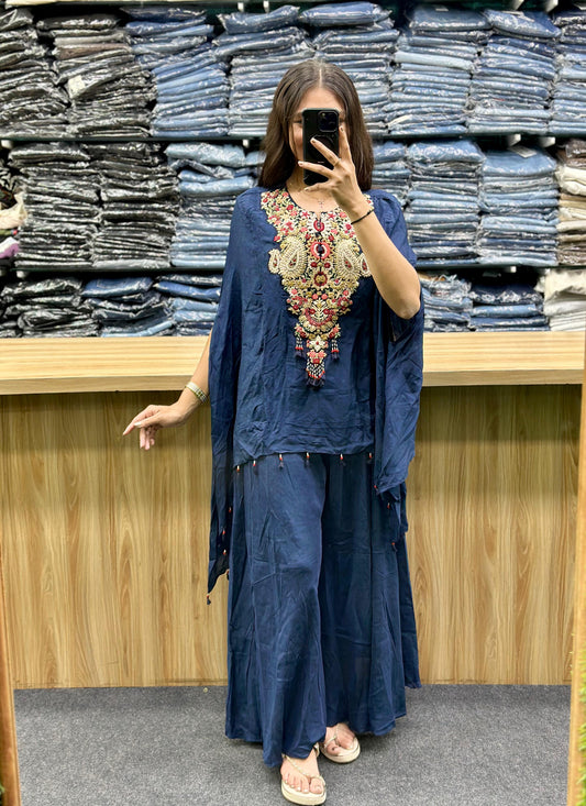 DOWN KURTA PLAZO PAIR - RV3268
