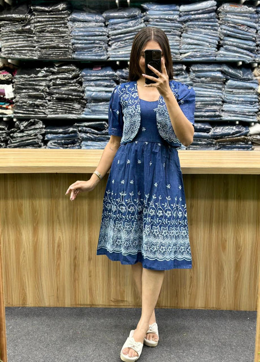 DENIM MIDI