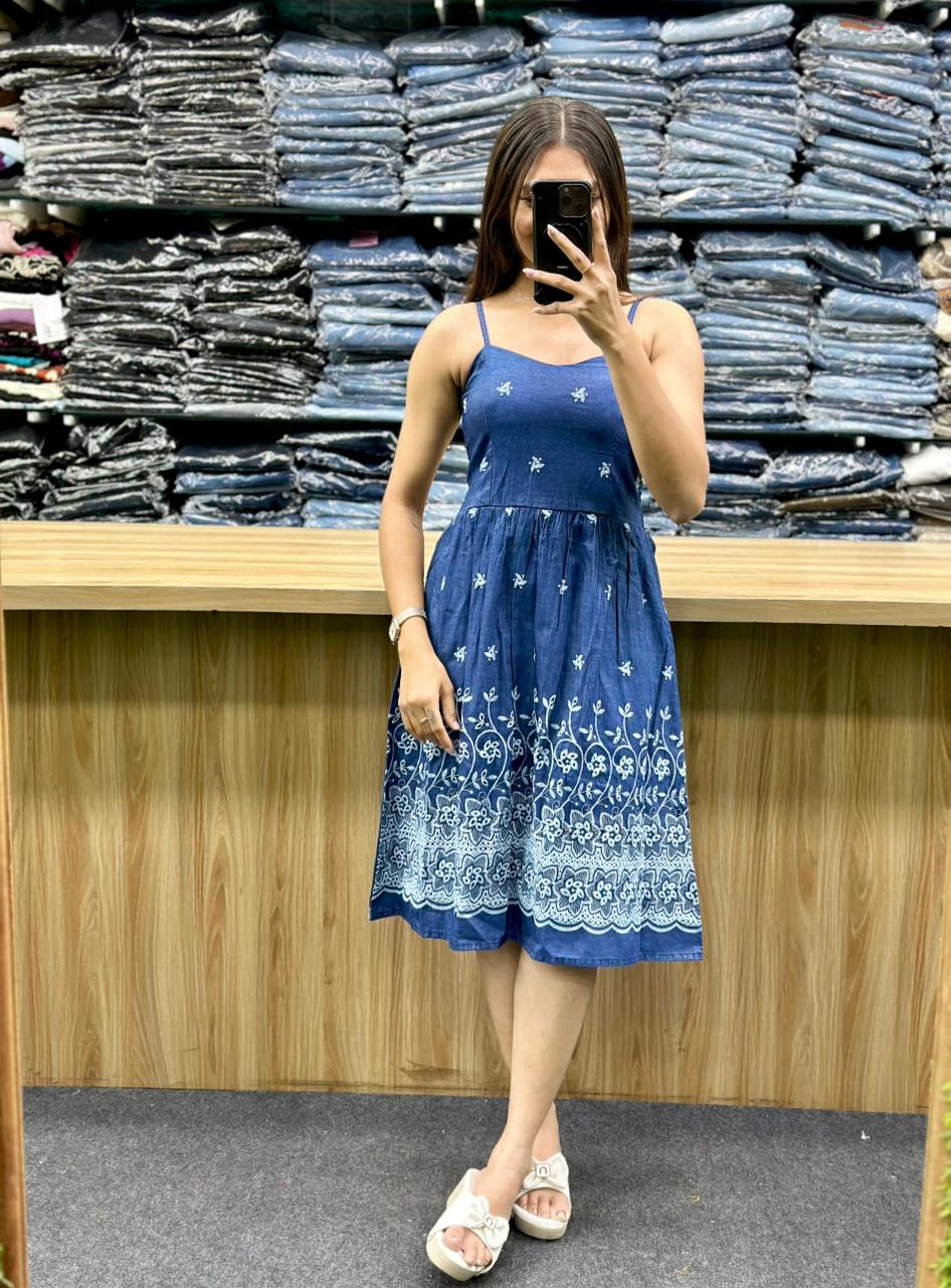 DENIM MIDI