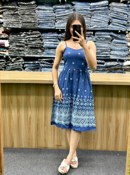 DENIM MIDI