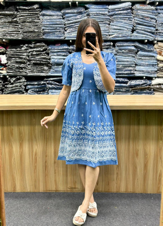 DENIM MIDI